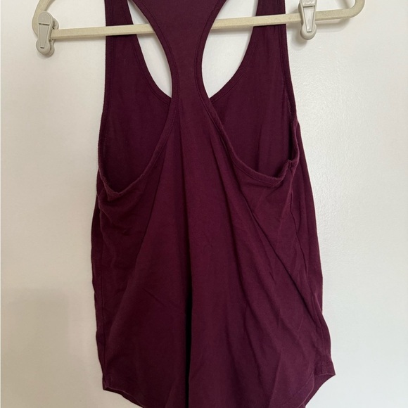 Women's Burgundy Tank Top - Picture 2 of 3